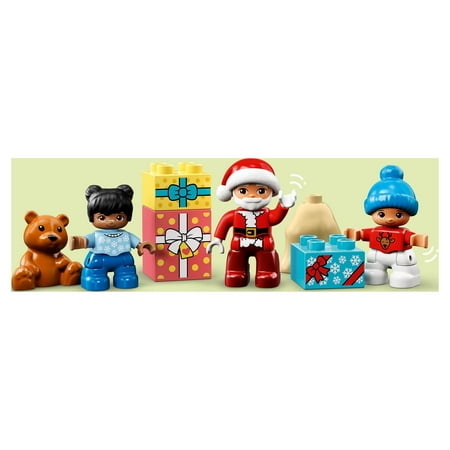 LEGO DUPLO Santa's Gingerbread House 10976 Toy with Santa Claus Figure, Christmas Present, Stocking Filler Gift Idea for Toddlers, Girls and Boys Age 2 Plus