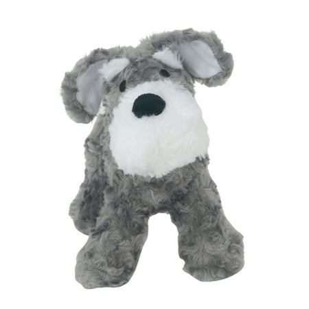 Bedtime Originals Plush Gray/White Dog Stuffed Animal - Whiskers