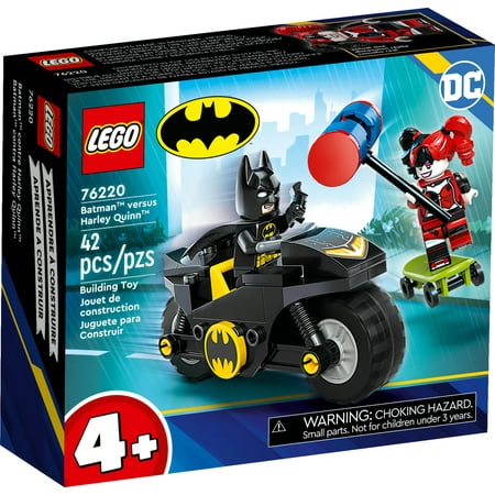 LEGO DC Batman versus Harley Quinn 76220, Superhero Action Figure Set with Skateboard and Motorcycle Toy for Kids, Boys and Girls Aged 4 Plus