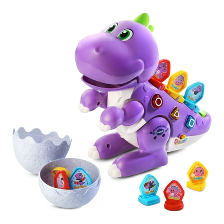 VTech Mix and Match-a-Saurus, Dinosaur Learning Toy for Kids, Purple