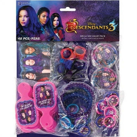 amscan Assorted Descendants 3 Kids Value Pack Favor- 48 pcs.