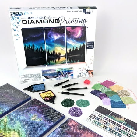 ArtSkills Brilliant Art Diamond Painting, Northern Lights