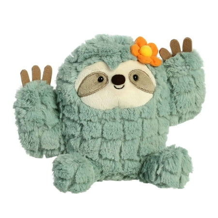 Aurora - Small Green Cactus Kingdom - 7.5" Cactus Sloth - Whimsical Stuffed Animal