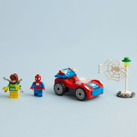 LEGO Marvel Spider-Man's Car and Doc Ock Set 10789, Spidey and His Amazing Friends Buildable Toy for Kids 4 Plus Years Old with Glow in the Dark Pieces