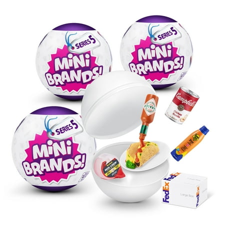 5 Surprise Mini Brands Series 5 Capsule 3 Pack Novelty & Gag Toy by ZURU