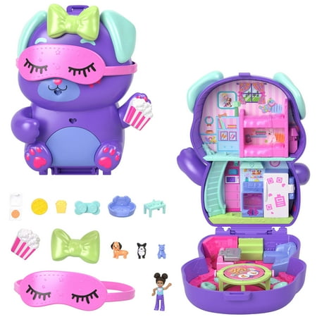 Polly Pocket Sleepover Puppy Compact Playset