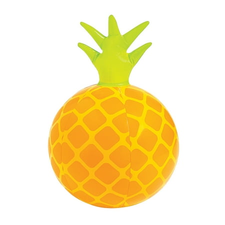 Inflatable Pineapple Beach Ball - Party Favors - 12 Pieces