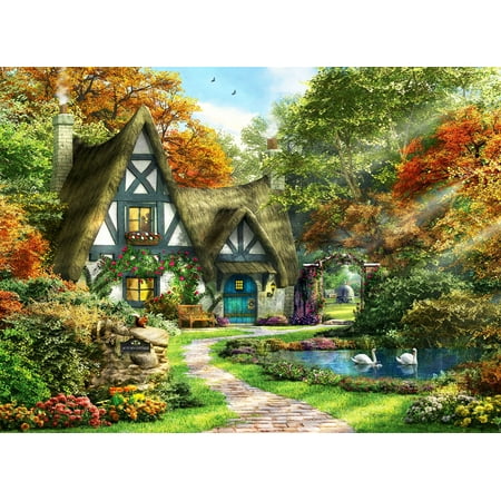 Anatolian 2000Piece Jigsaw Puzzle - The Autumn Cottage Jigsaw Puzzle Multicolor