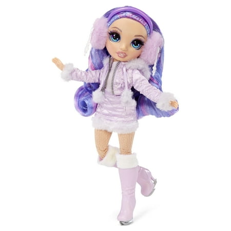 Rainbow High Winter Break Violet Willow - Fashion Doll Playset with 2 Complete Doll Outfits, Pair of Skis and Winter Accessories - Great Toy Gift for Girls Ages 6-12 Years Old