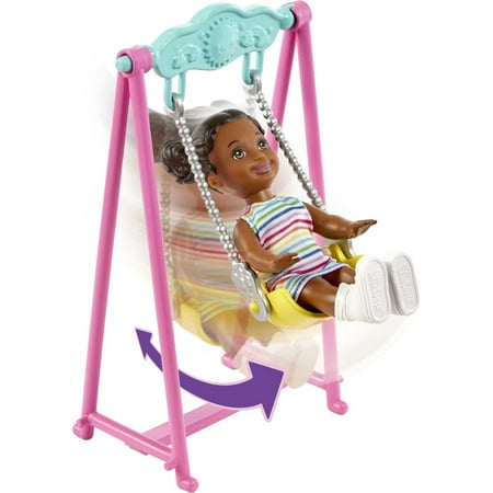 Barbie Skipper Babysitters Inc Bounce House Playset, Skipper Doll, Toddler Small Doll & Accessories