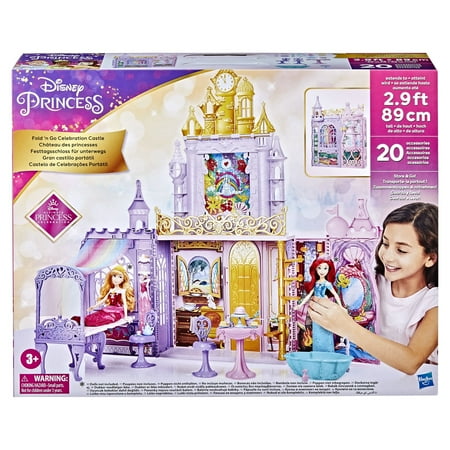 Disney Princess Fold n Go Celebration Castle, Folding Dollhouse