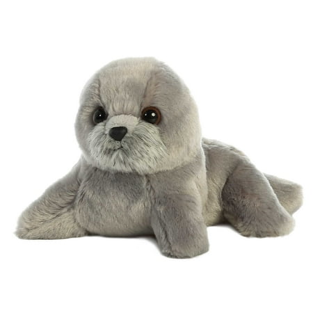 Aurora - Small Gray Mini Flopsie - 8" Harpo Seal - Adorable Stuffed Animal