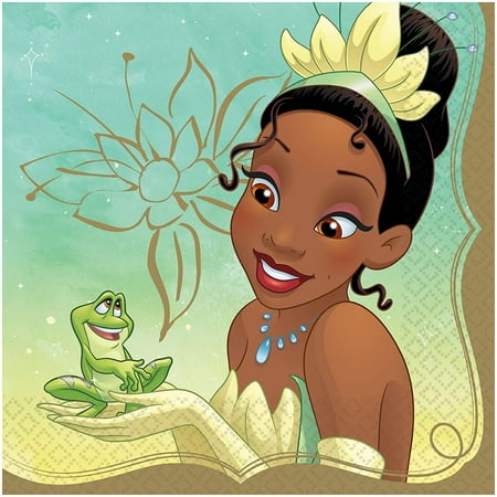 Disney Princess 'once Upon a Time' Tiana Lunch Napkins (16ct)