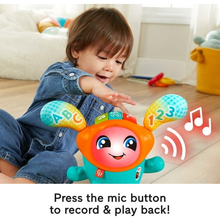 Fisher-Price DJ Bouncin’ Beats Electronic Baby & Toddler Learning Toy With Bouncing Action