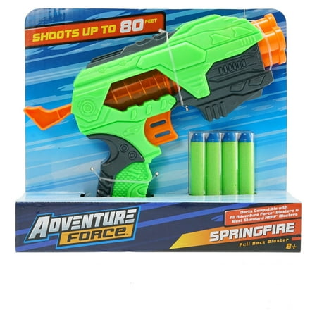 Adventure Force Springfire Dart Blaster, Ages 8 Years and up, Fun for Indoors and Outdoors!