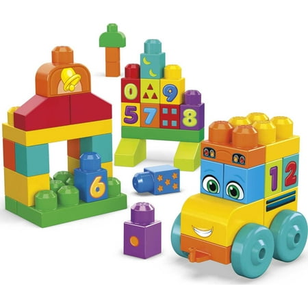 MEGA BLOKS Building Basics 123 Counting Bus