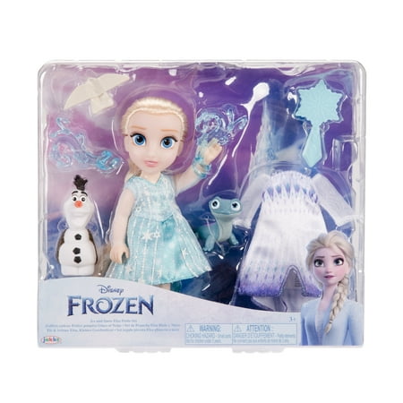 Disney's Frozen Ice and Snow 6 inch Elsa Petite Doll Set with Two Dress and Accessories