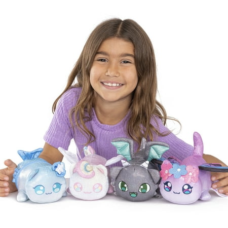 Aphmau 6” MeeMeow Plush Sparkle Collection 3-Pack, Surprise Box that includes 2 Sparkle Plush + 1 Mystery Plush, Official Aphmau Merch