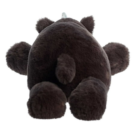 Aurora - Large Black Snoozles - 18" Rhino - Laid-back Stuffed Animal