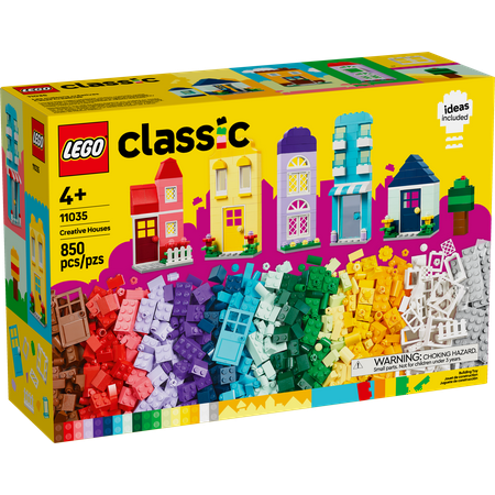 LEGO Classic Creative Houses Brick Building Set for Kids, Toy House Gift with Accessories and Doll Houses, Creative Toy for Young Builders, Boys and Girls Ages 4 and Up, 11035