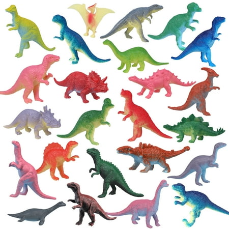 OOTSR 24 Pack Dinosaur Toy, Educational Combination of Realistic Dino Figure for Cool Boys Girls Birthday Party Favors