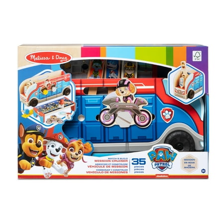 Melissa & Doug PAW Patrol Match & Build Mission Cruiser - FSC Certified