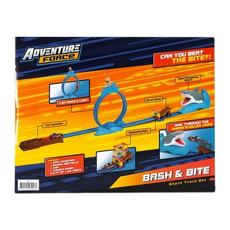 Adventure Force Bash & Bite Shark Car Track Playset, Children Ages 4+