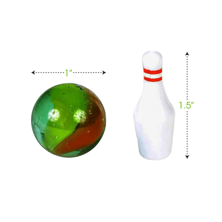 Artcreativity Mini Bowling Game Party Favors and Goodie Bag Fillers for Kids and Adults Set of 12