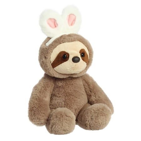 Aurora - Medium Brown Spring - 10" Hoppy Sloth - Vibrant Stuffed Animal