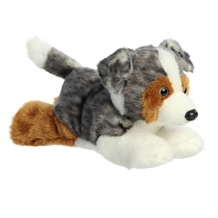 Aurora - Small Multicolor Mini Flopsie - 8" Australian Shepherd - Adorable Stuffed Animal