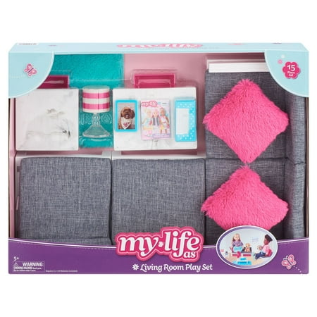 My Life As 15-Piece Living Room Play Set for 18 inch Dolls