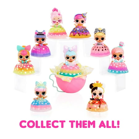 LOL Surprise Mix & Make Birthday Cake Collectible Tots Doll, DIY Cake Dress, Cake Making, Decorating, Ingredients, Glitter Sprinkles, Girls Gift Age 3+