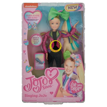 JoJo Siwa 10 Inch Singing Doll, Sings Hit Song Titled "Non-Stop", Pink Jacket with Rainbow Fringe, Kids Toys for Ages 6 Up, Gifts and Presents