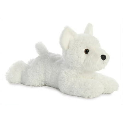 Aurora - Medium White Flopsie - 12" Windsor Westie - Adorable Stuffed Animal