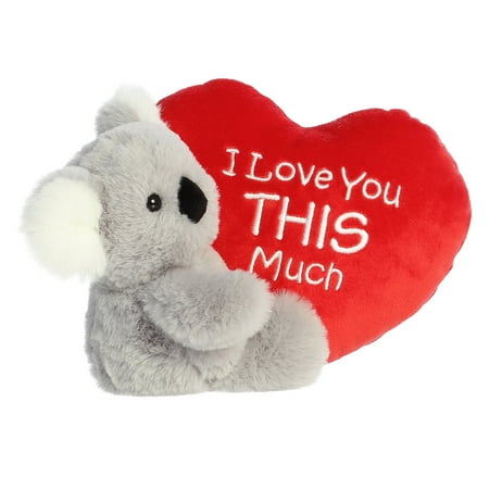 Aurora - Small Gray Valentine - I Love You This Much 9" Koala - Heartwarming Stuffed Animal