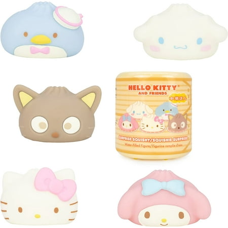 Hamee Sanrio Hello Kitty and Friends Cute Surprise Capsule Squishy Toy [Steamed Bun] [Birthday Gift Bag, Party Favor, Gift Basket Filler, Stress Relief] – 1 Pc. (Mystery – Blind Capsule)