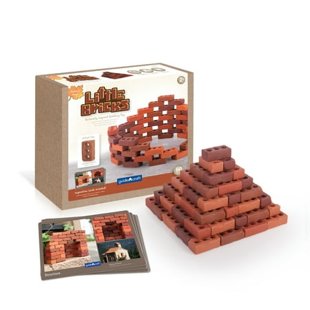 Guidecraft Little Bricks - 60 pc. Set: Builders Set for Construction and Stacking, Kids Educational Learning Toy