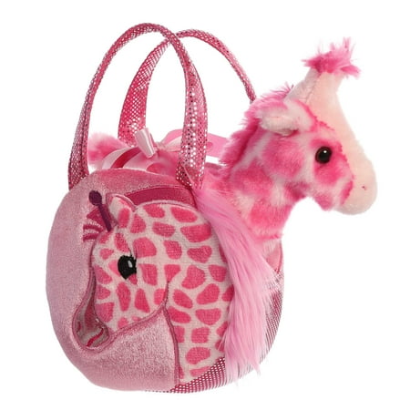 Aurora - Small Multicolor Fancy Pals - 7" Jungle Bundles Giraffe - Fashionable Stuffed Animal