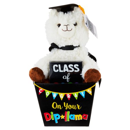 Way To Celebrate Graduation 2-Piece Plush Toy Gift Set, Llama