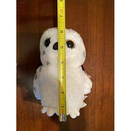 Aurora - Small White Mini Flopsie - 8" Snowy Owl - Adorable Stuffed Animal