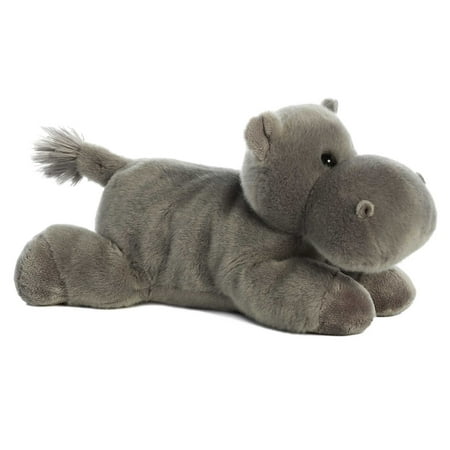 Aurora - Medium Gray Flopsie - 12" Howie Hippo - Adorable Stuffed Animal