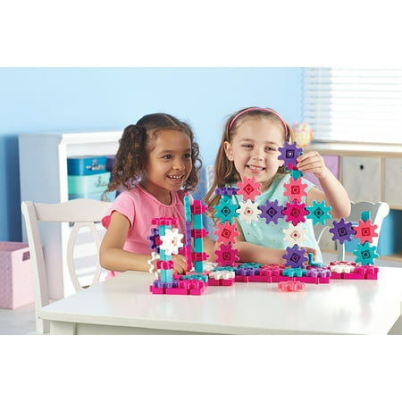 Learning Resources Gears! Gears! Gears! Deluxe Building Set, Puzzle, 100 Pieces, Pink