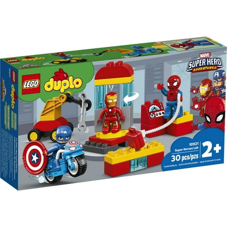 LEGO DUPLO Super Heroes Lab 10921 Marvel Avengers Construction Toy for Toddlers (30 Pieces)