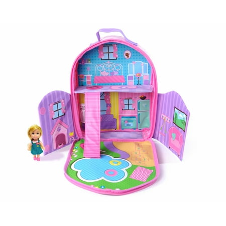 Neat-Oh! Everyday Princess Zipbin 40 Doll Dollhouse Backpack with 1 Doll