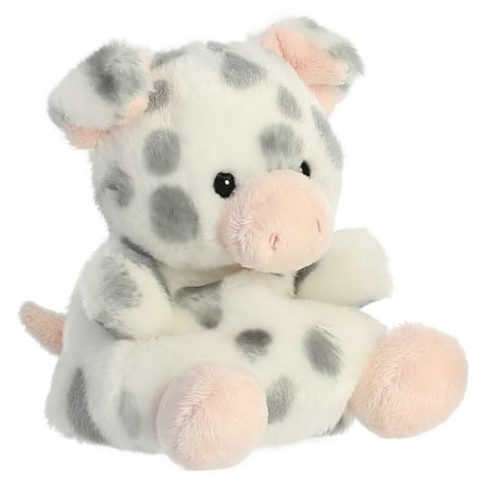 Aurora - Mini White Palm Pals - 5" Piggles Spotted Piglet - Adorable Stuffed Animal