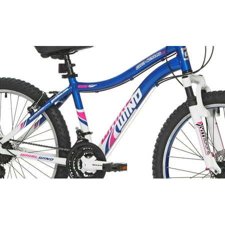 Genesis 24" Whirlwind Girl's Mountain Bike,Tween/Adult, Blue