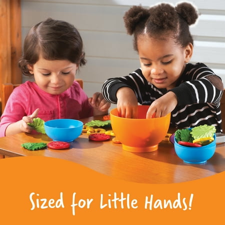 Learning Resources New Sprouts Garden Fresh Salad Playset, Play Pretend Kitchen Activity Preschool Toy for Kids Girls Boys Ages 2 3 4+ Year Old