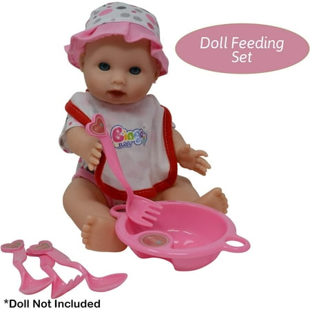 The New York Doll Collection Baby Feeding & Caring Doll Accessories, 50 Pieces