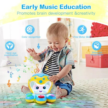 ANTIC DUCK Toddler Toys, Baby Toys 6-12 Months, Baby Learn Walk Party Crawling Toys, Baby Toys for 12-24 Months for Girls Boys Gifts