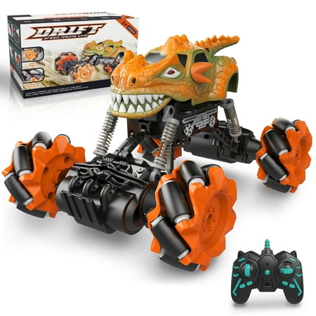 Toys for 5 6 7 Years Old Boys,Birthday Gift for Boys 5,Dinosaurs Car Toy Remote Control Car for Boys Age 5 6 7 8, 2.4GHz Monster Truck RC Drift Car for 5-8 Year Old Boys,Toy for 5-8 Years Old Boys